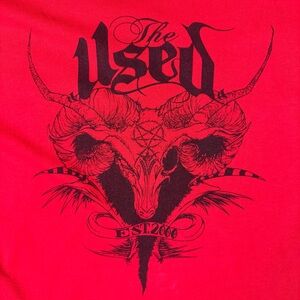 Vintage The Used T-Shirt Sz Large 2000s Emo Scene Post Hardcore Punk Screamo Tee